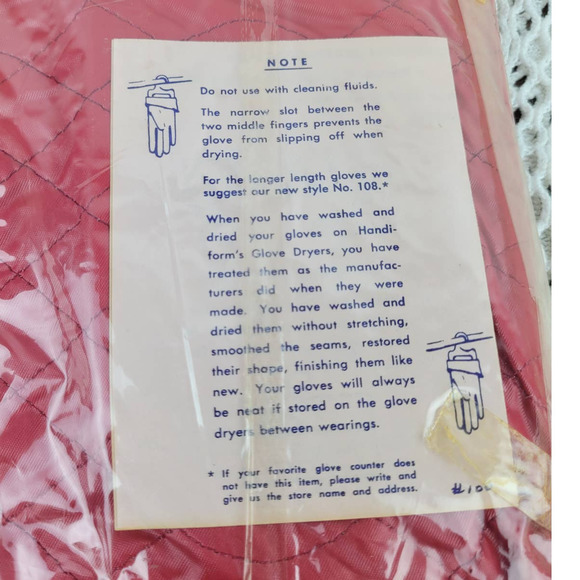 Vintage 1950s Handiform Glove Valet & Fitted Plastic Forms Shaper Dryers & Case - Picture 4 of 5
